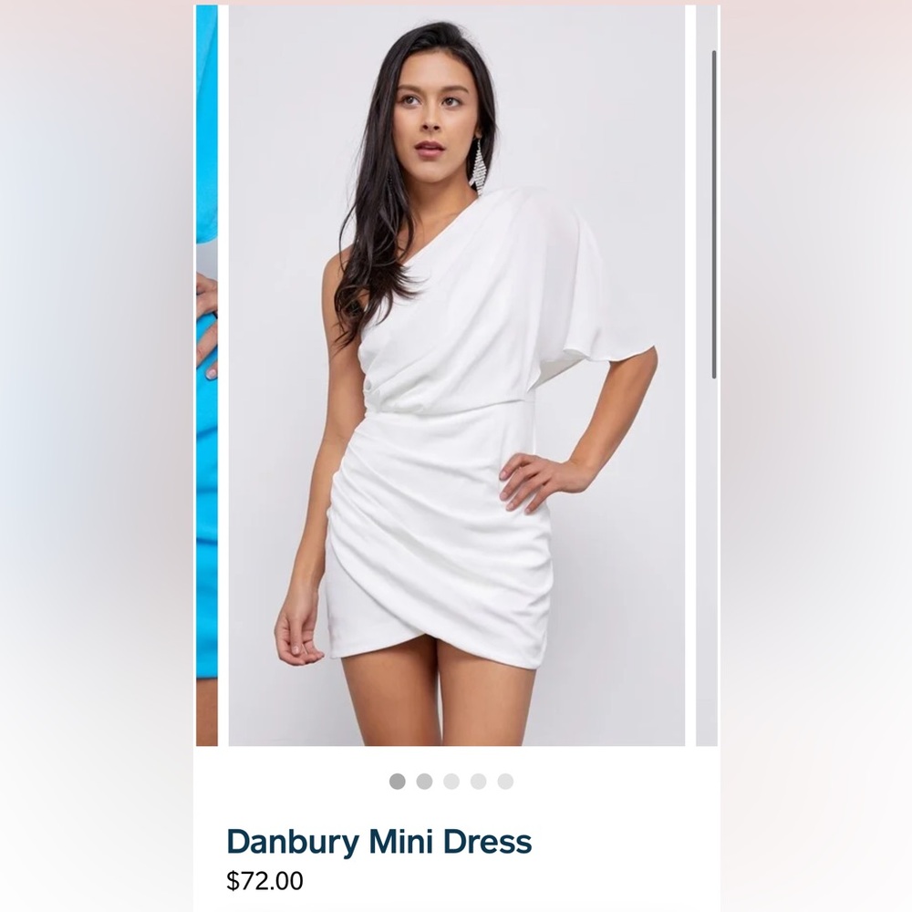 Lily Rain White Off-the shoulder dress